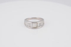 White Gold Ring with Approx. 2 ct Baguette Diamonds