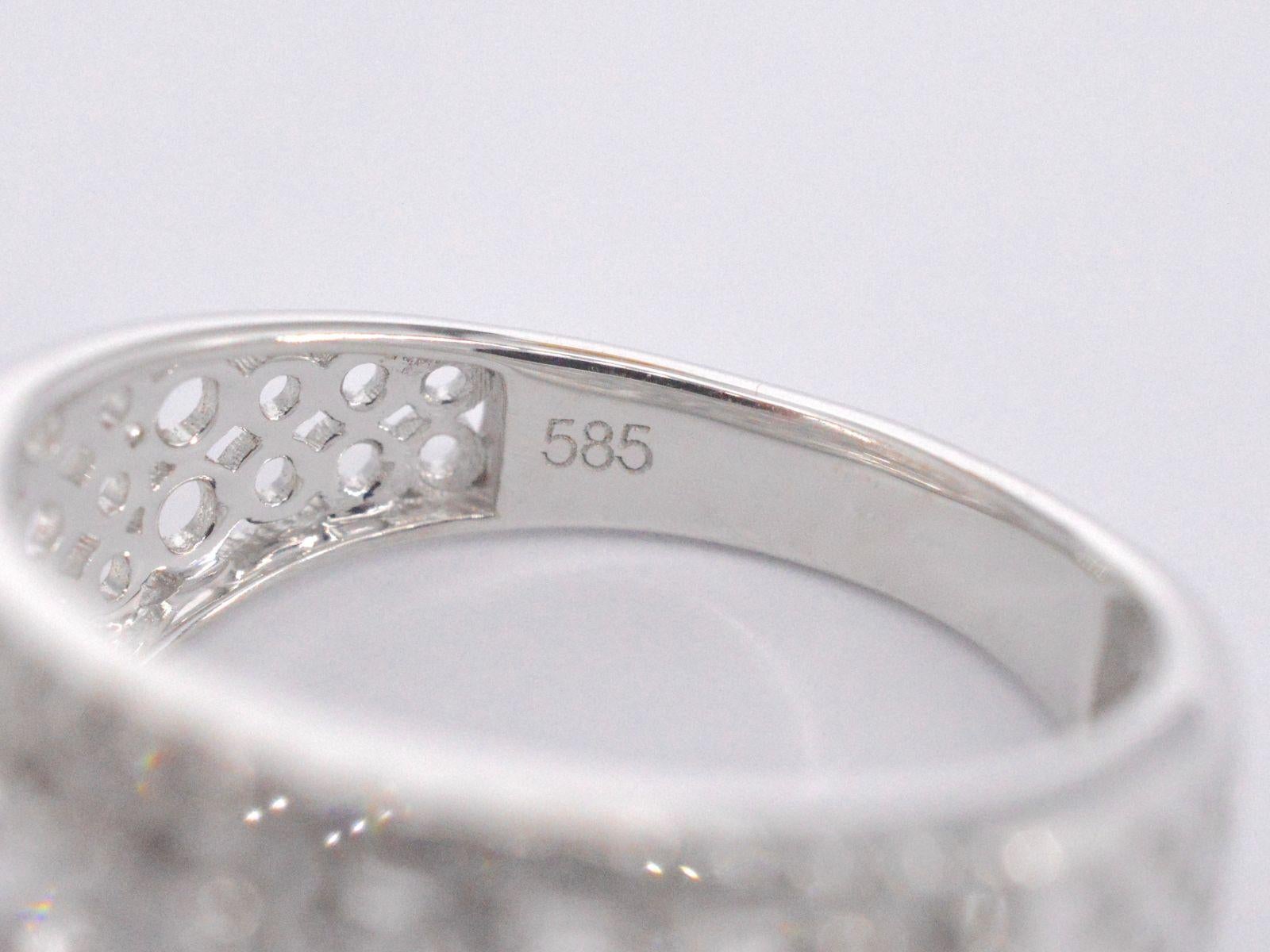 Ring aus Weißgold mit Diamanten von 1,00 Karat 3