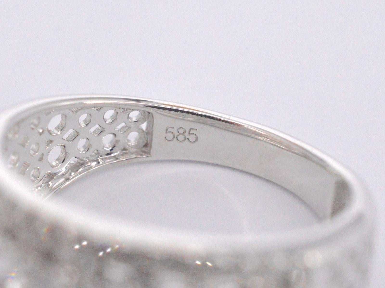 Bague en or blanc avec diamants de 1,00 carat en vente 3