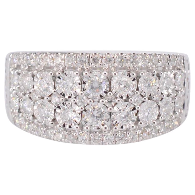 Ring aus Weißgold mit Diamanten von 1,00 Karat
