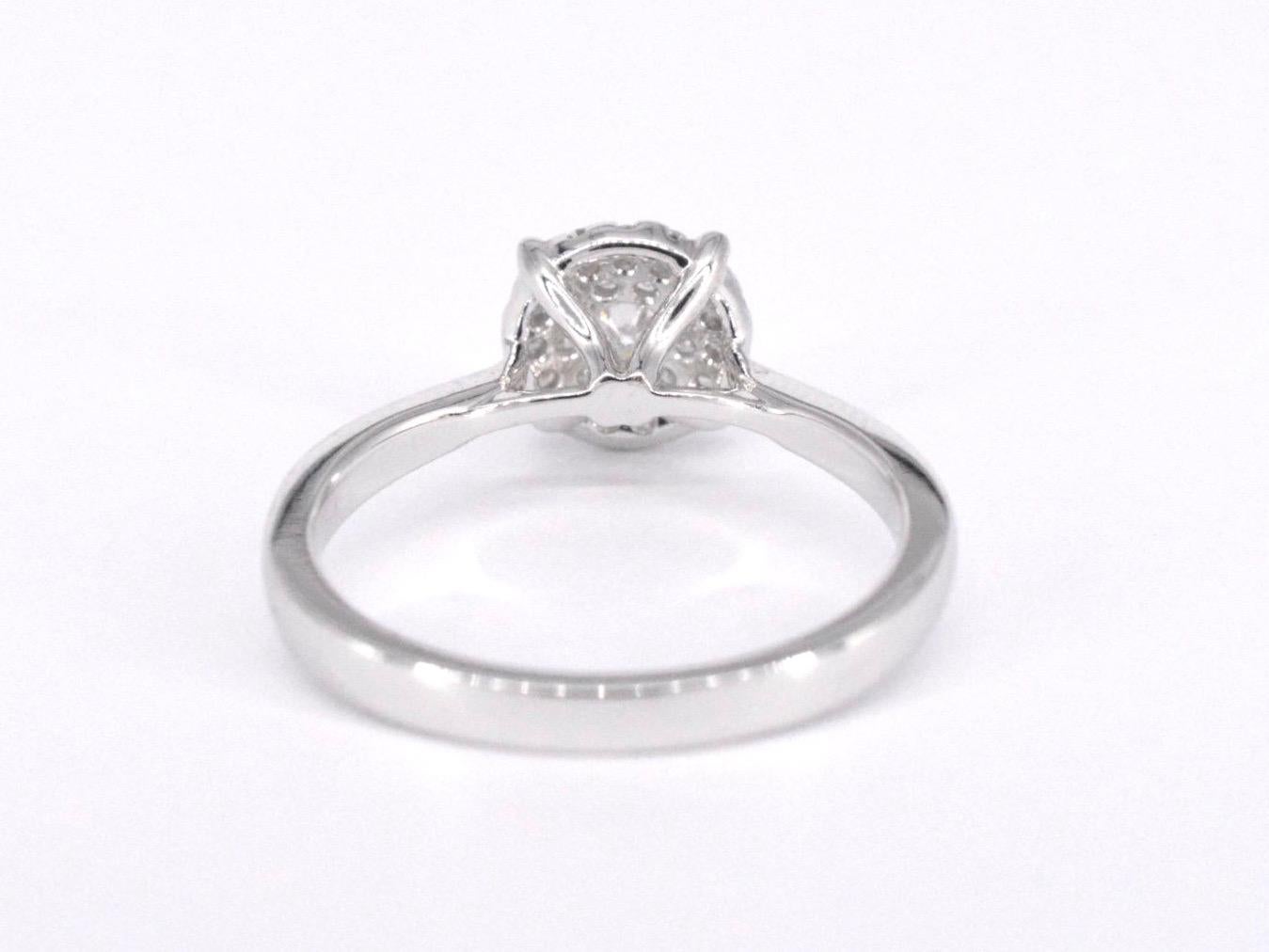 White Gold Ring with Diamonds For Sale 1