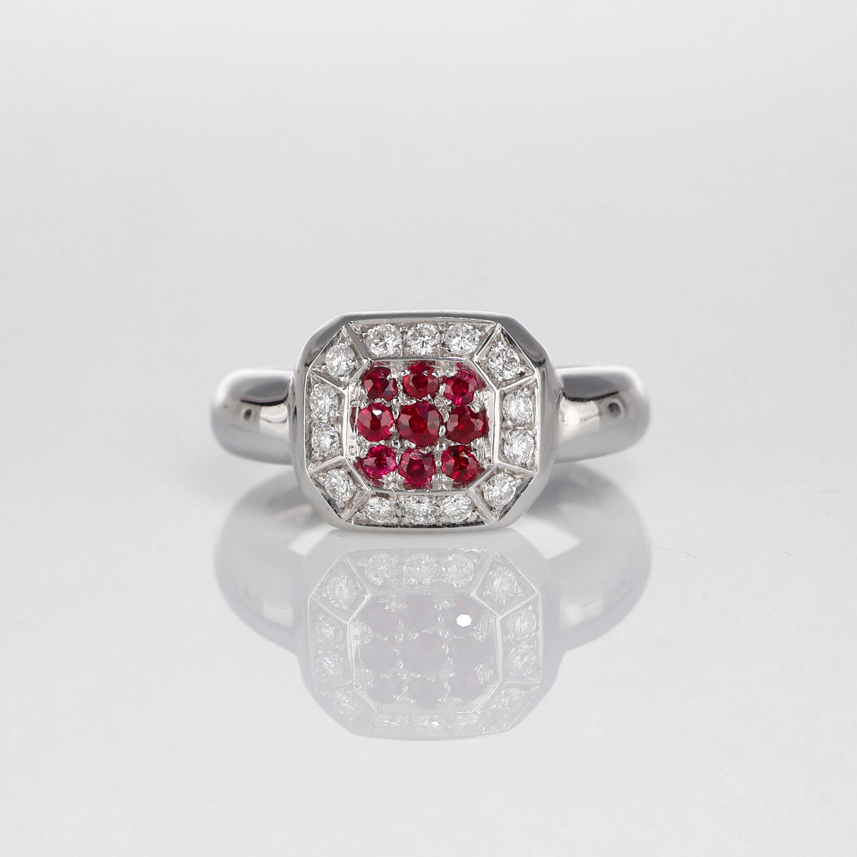 IMPORTANT NOTE:
✔ No additional costs will be added to this order.
✔ Shipping and customs duties are fully covered by us.
--------------------
This exquisite ring crafted in 18-karat white gold features a rectangular design set with brilliant-cut