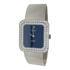 Rolex Cellini Watch, white gold and diamonds, Manual Movement