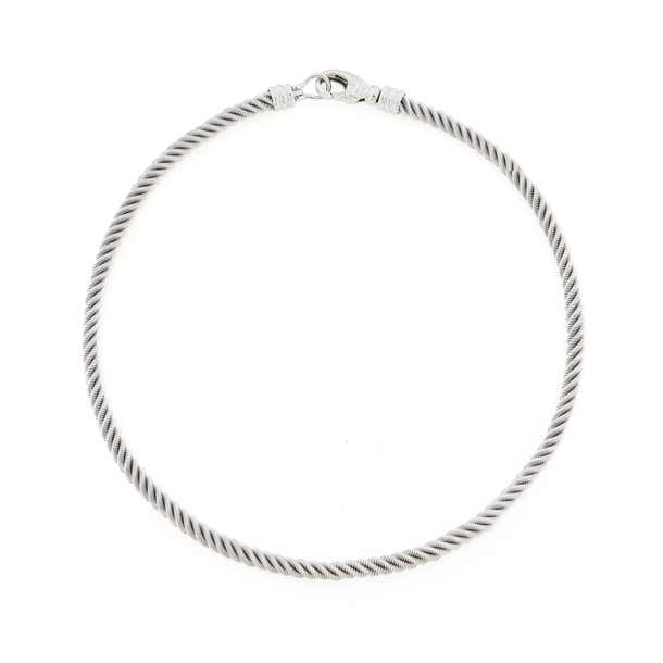 Rope necklace white gold Clearance
