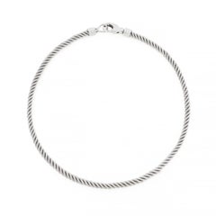 18K White Gold Rope Chain Necklace