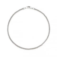 18K White Gold Rope Chain Necklace