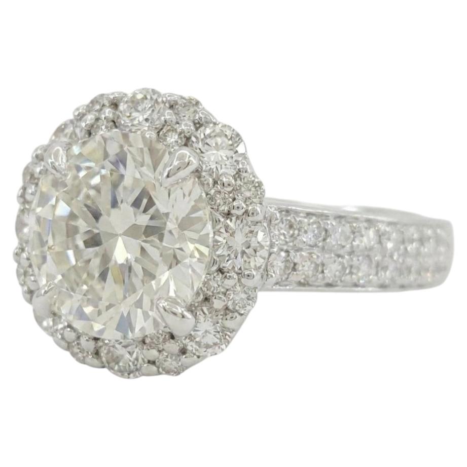 Antinori Fine Jewels 14K White Gold Diamond Halo Engagement Ring