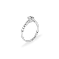 White Gold Round Brilliant Cut Diamond Ring 0.55ct I/VS1