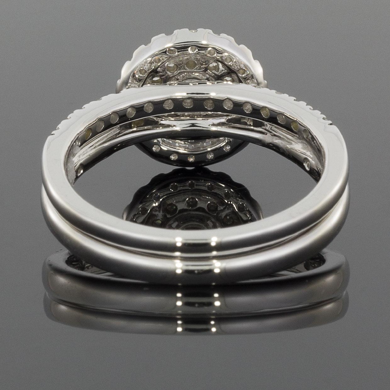 double halo round engagement ring