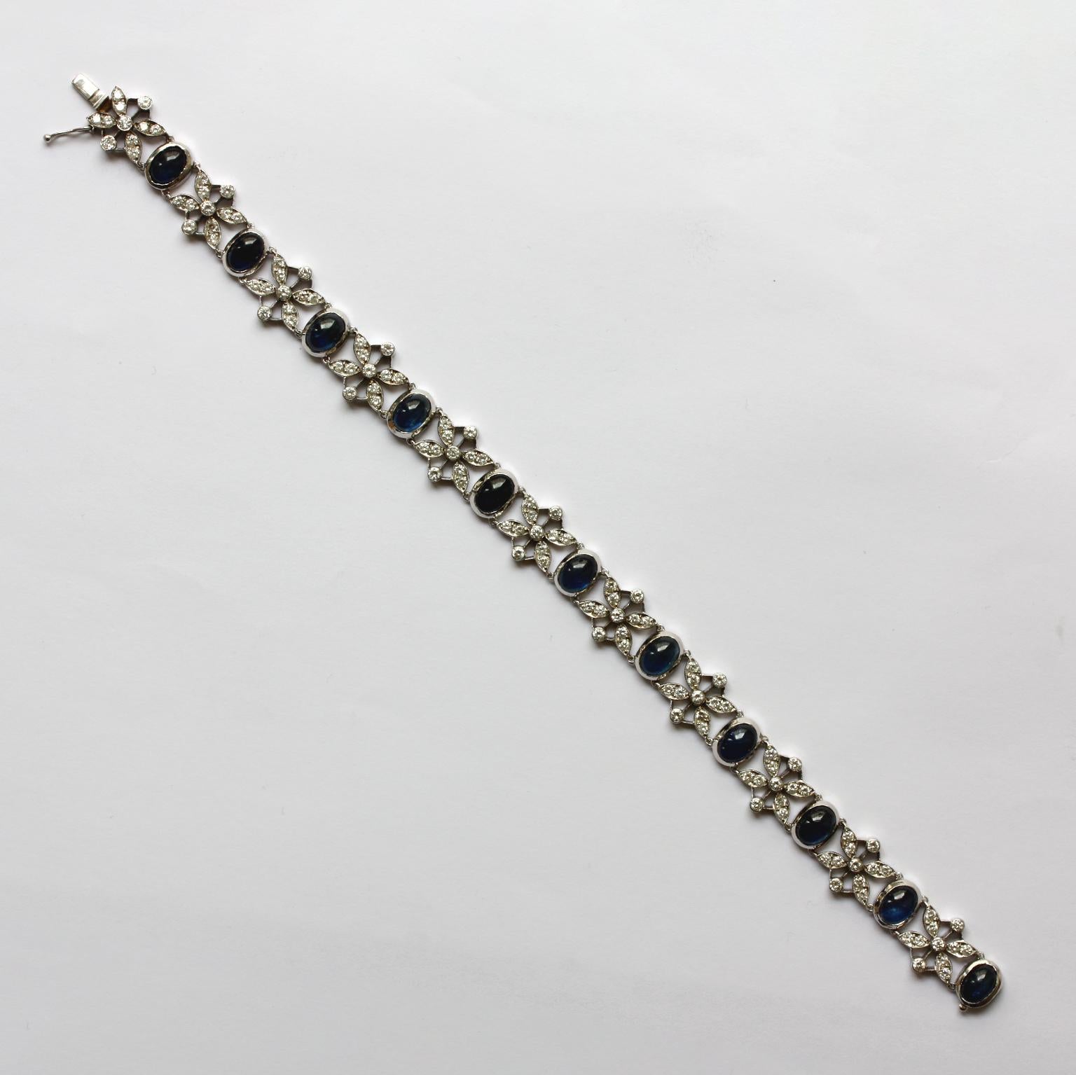 white gold sapphire bracelets