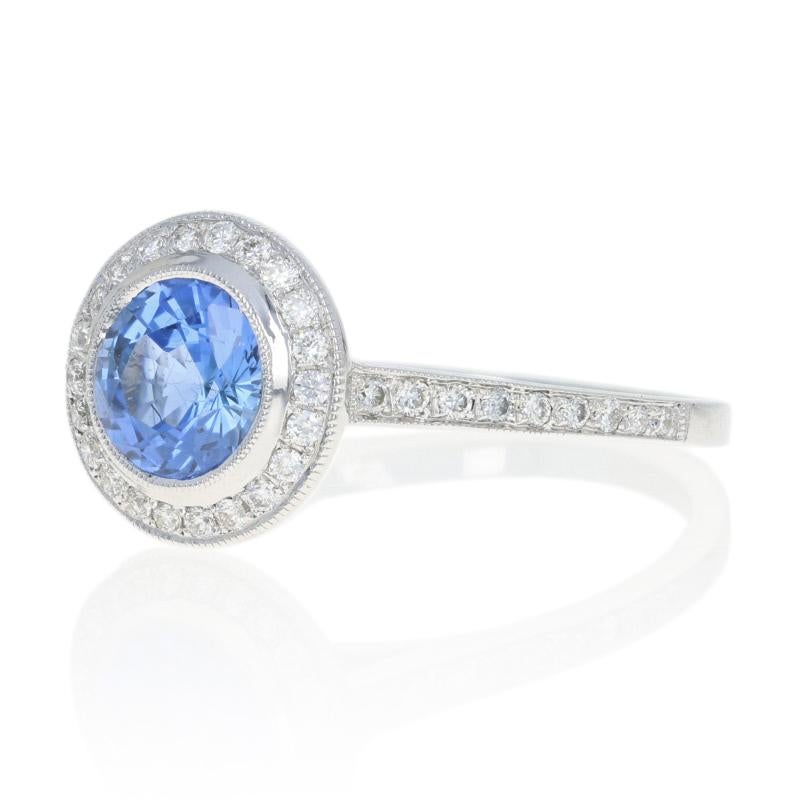 Size: 6 3/4
Sizing Fee: Up 2 sizes or Down 1 size for $30 

Brand: Beverly K.

Metal Content: Guaranteed 18k Gold as stamped

Stone Information: 
Genuine Sapphire
Treatment: Heating 
Color: Blue
Cut: Round   
Carat: 1.40ct

Natural Diamonds 
