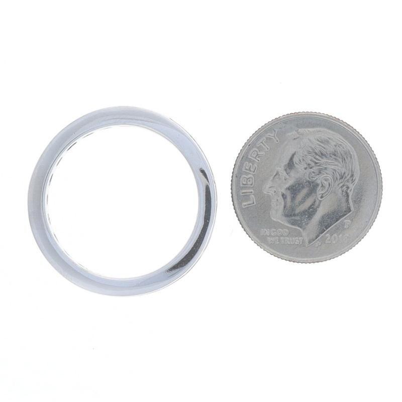 Donna Fede nuziale di eternità con zaffiro in oro bianco - 14k Anello rotondo da 1,90ctw misura 7 1/2 in vendita