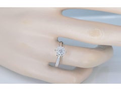 White Gold Solitaire Ring with Diamonds