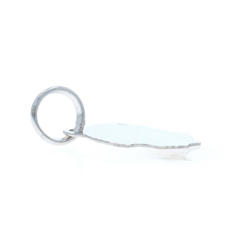 Weißgold Silhouette des Sohnes Charme 14k Junge Mutter Mutter Geschenk im Zustand „Hervorragend“ im Angebot in Greensboro, NC