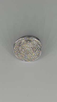 Spiralring aus Weißgold mit 226 Diamanten von George Lambert, Schweiz