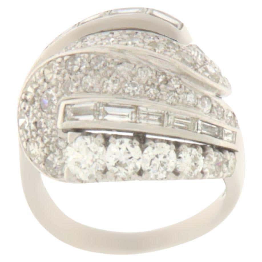 Customizable Enamel Diamond 18 Karat Gold Stack Ring For Sale at 1stDibs
