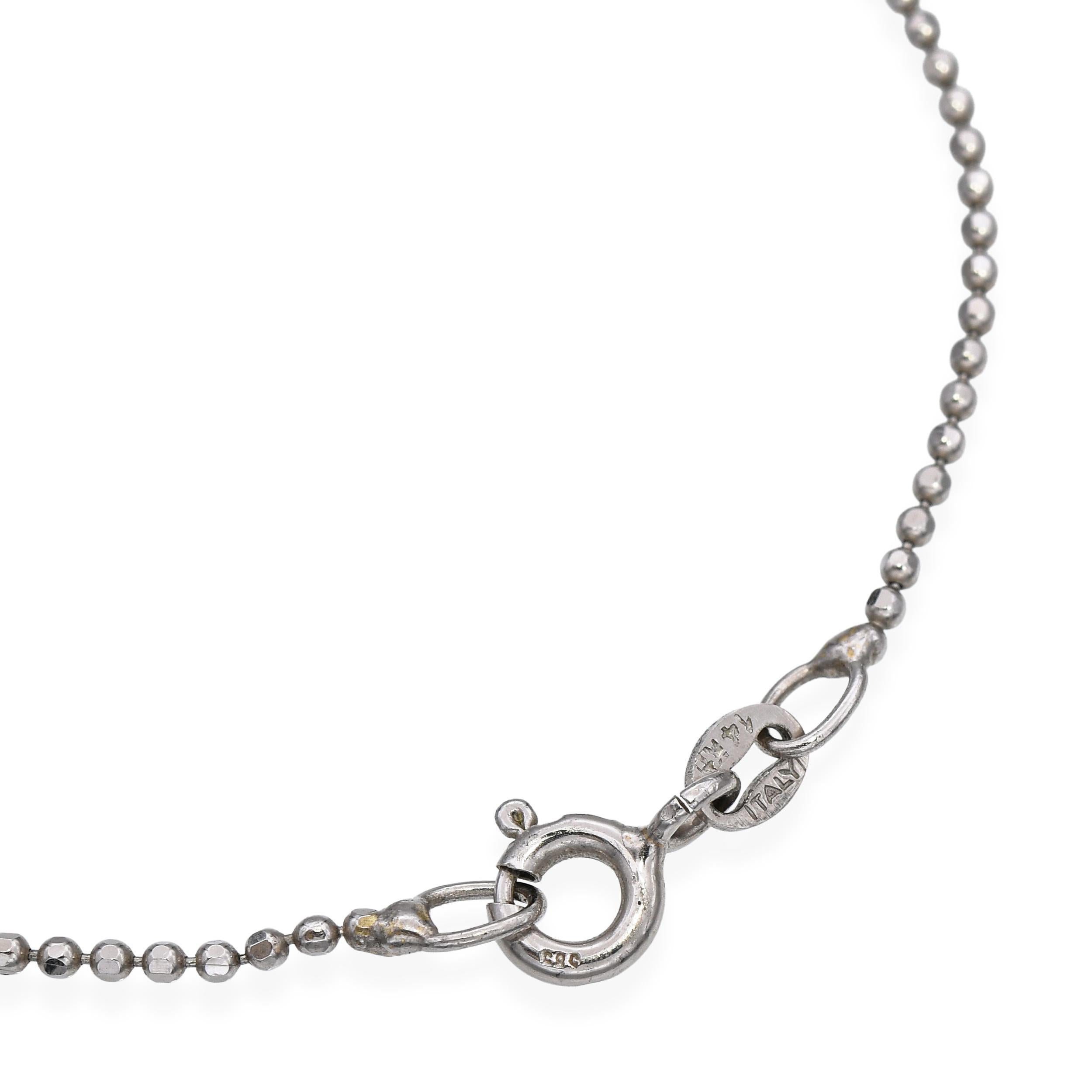 Weißgold Tahiti-Perlen und Diamant-Anhänger Halskette für Damen oder Herren im Angebot