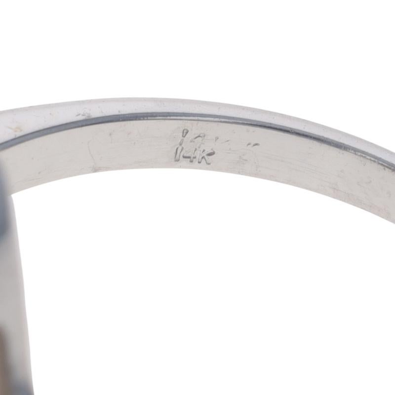 White Gold Tanzanite Diamond Ring - 14k Oval 1.68ctw For Sale 2