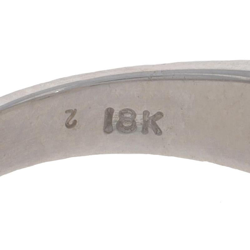 Tansanit-Diamantring aus Weißgold - 18k Trillion 3,17 Karat im Angebot 2