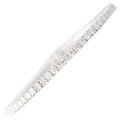 Pulsera de tenis de oro blanco con diamantes de 4,00 quilates