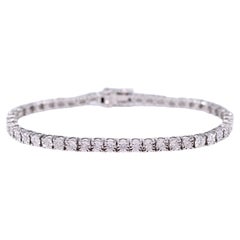 Bracelet tennis en or blanc avec diamants de 1.20 carats