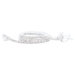 Bracelet tennis en or blanc avec diamants de 2,50 carats