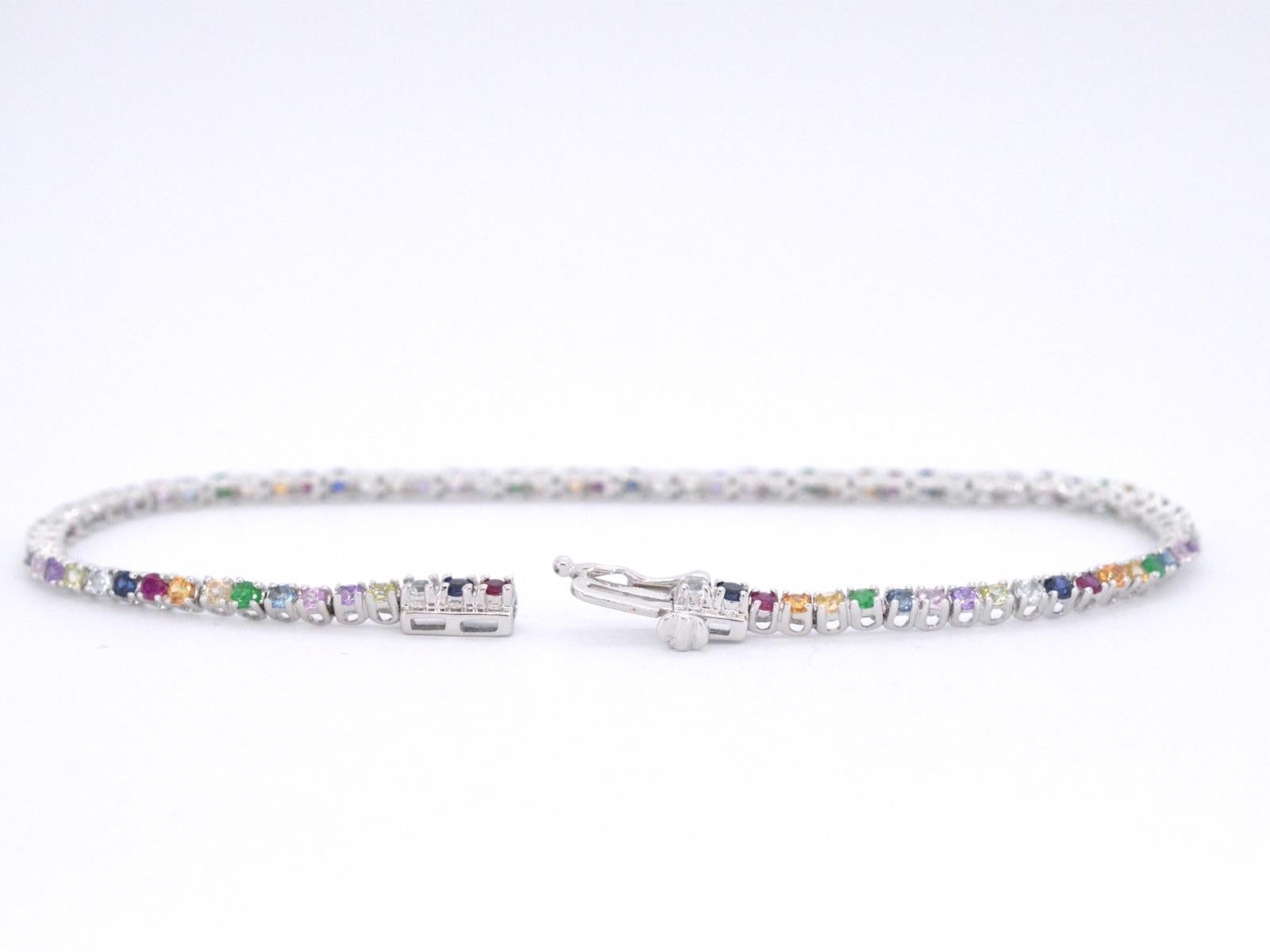 rainbow jewel bracelet