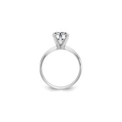 White Gold Tiffany Style Solitaire Diamond Engagement Mounting
