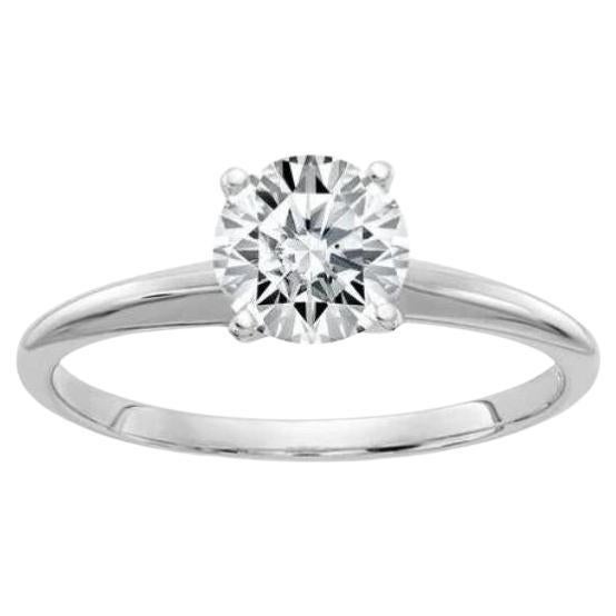 White Gold Tiffany Style Solitaire Diamond Engagement Mounting For Sale