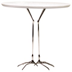 White Gold "Traccia" Table by Meret Oppenheim