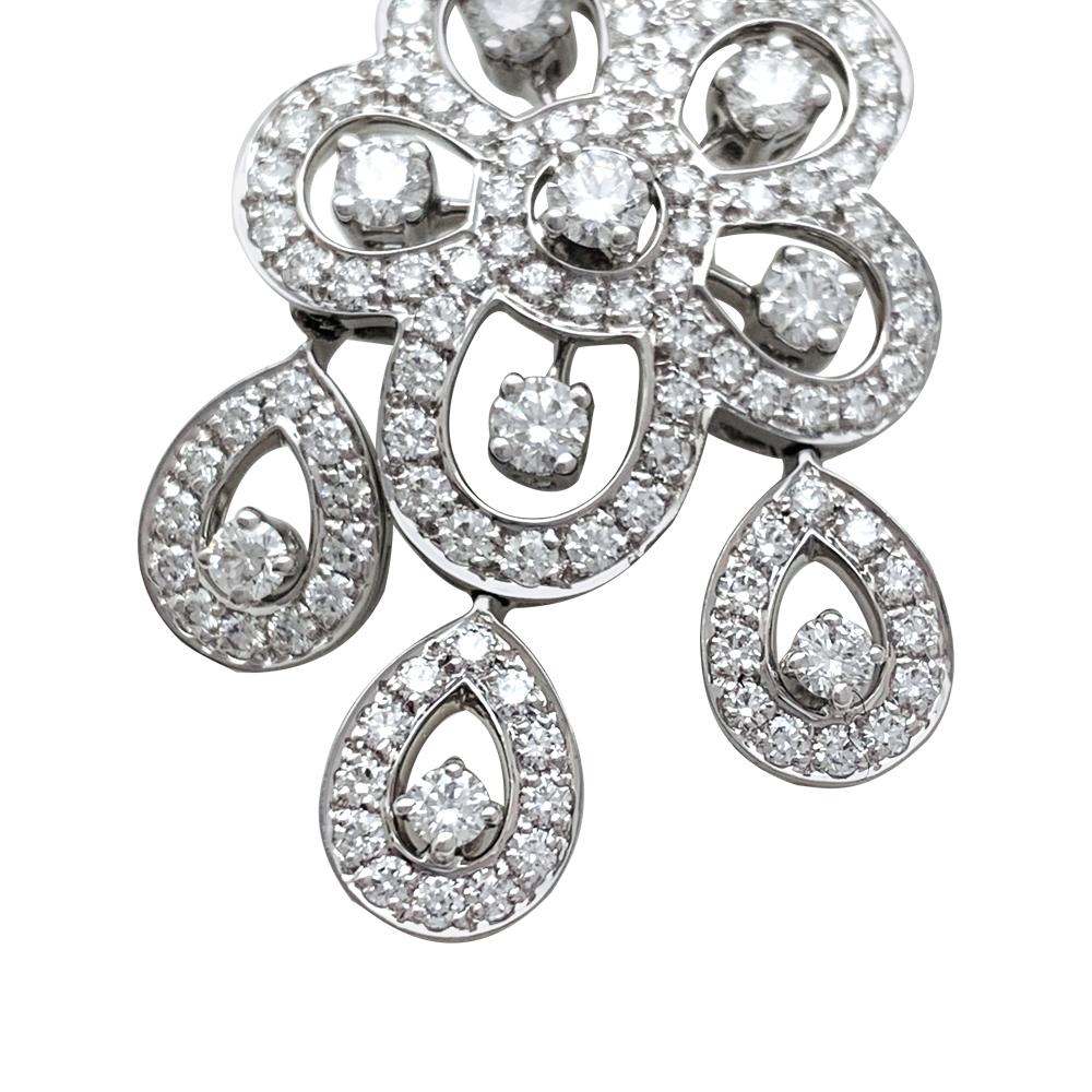 White Gold Van Cleef & Arpels Diamonds Earrings 1