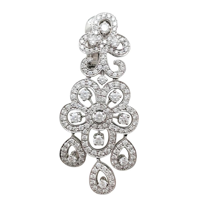 Women's White Gold Van Cleef & Arpels Diamonds Earrings