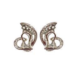 Weißgold-Schmuckstücke  Ohrringe mit Diamanten im Dolce Vita-Stil