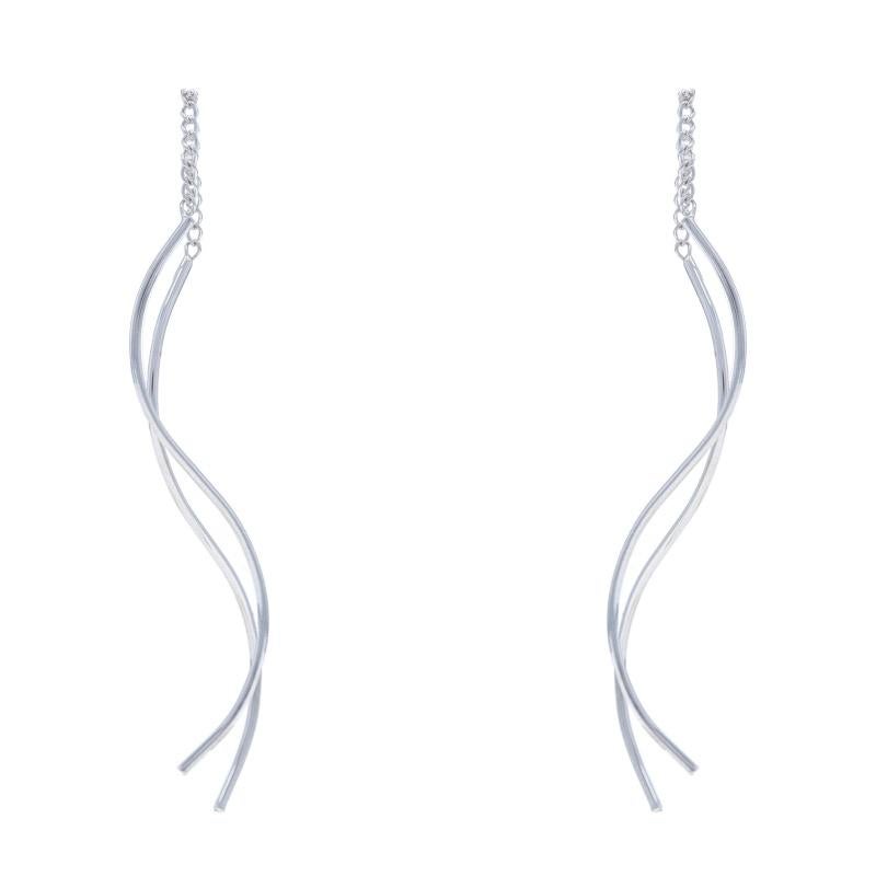 Contenuto del metallo: Oro bianco 14k

Stile: Pendente a filetto
Tipo di fissaggio: Design/One con filettatura passante
Tema: Ondulato, minimalista

Misure

Alto: 1/16