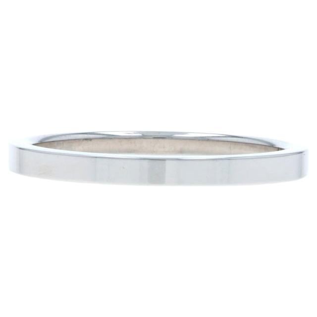 Alliance en or blanc - Bague empilable 14k