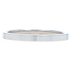 Alliance en or blanc - Bague empilable 14k