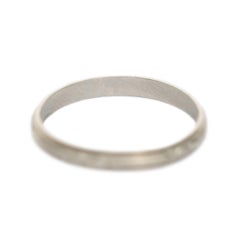 White Gold Wedding Band