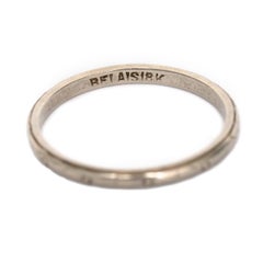 White Gold Wedding Band