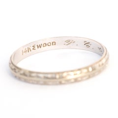White Gold Wedding Band