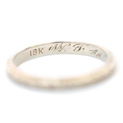 White Gold Wedding Band