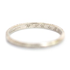 White Gold Wedding Band