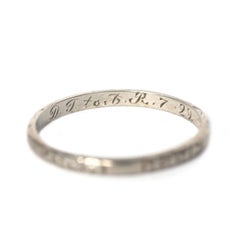 White Gold Wedding Band