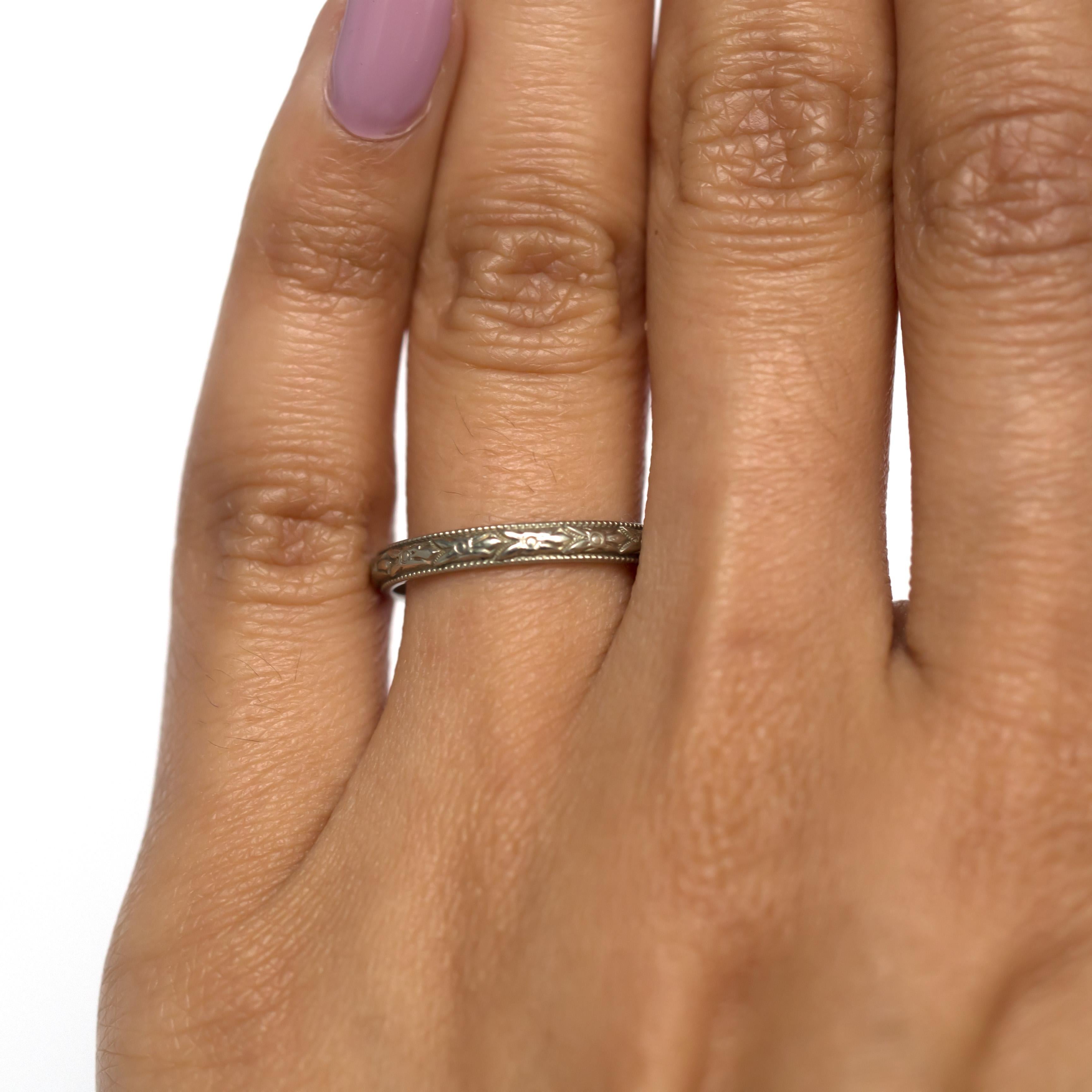 Women's White Gold Wedding Band For Sale