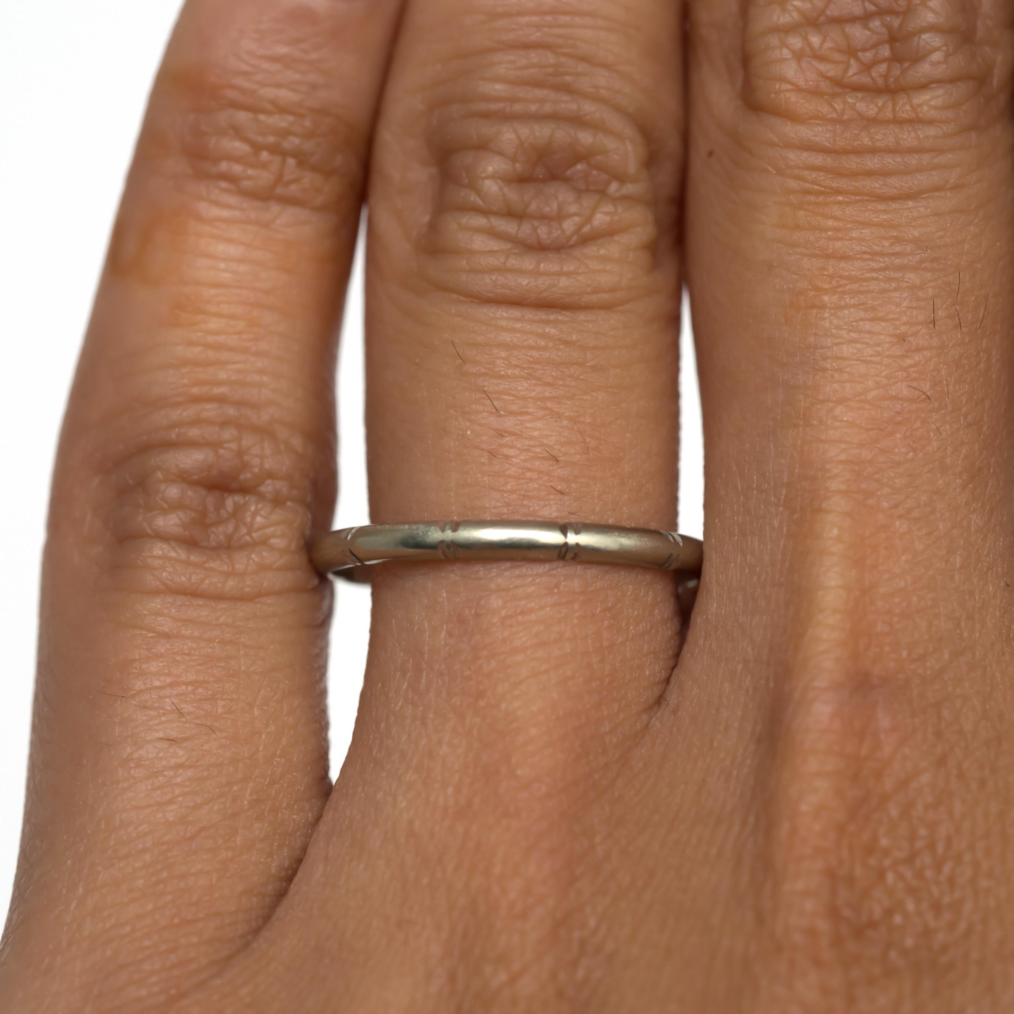 da uomo o donna Fede nuziale in oro bianco in vendita