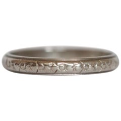 White Gold Wedding Band