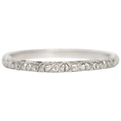 White Gold Wedding Band