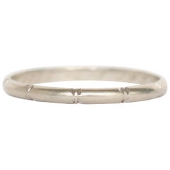 White Gold Wedding Band