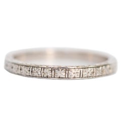 White Gold Wedding Band