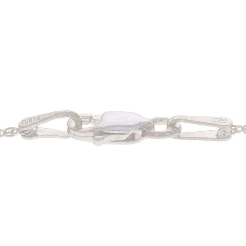 da uomo o donna Collana a catena in oro bianco Whiting 19