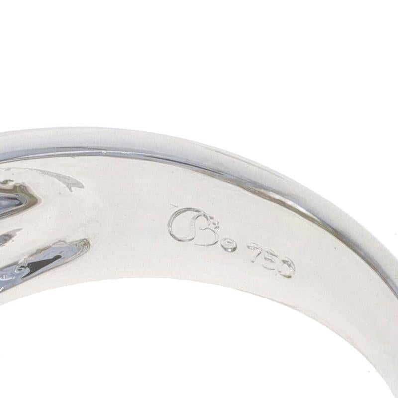 Anillo de Oro Blanco con Zafiro Amarillo y Diamantes - 18k Oval 2.71ctw en venta 1